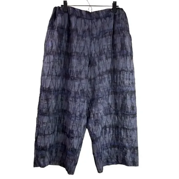 Beau Jours Textured Art To Wear Pants Size XL Gray Lagenlook Artsy - Picture 8 of 10